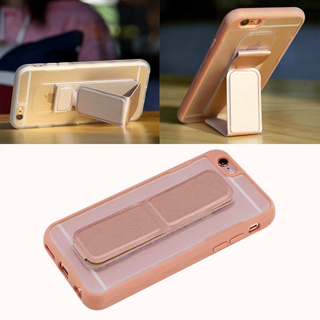 Rock Unique skal iPhone 6 & 6s - Inbyggd hållare