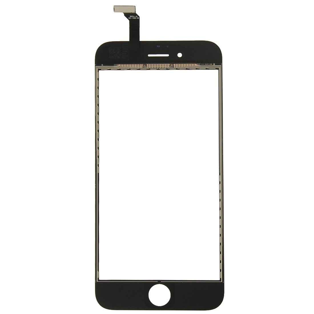 Glaslins, Touch enhet & Flexkabel iPhone 6 - svart färg