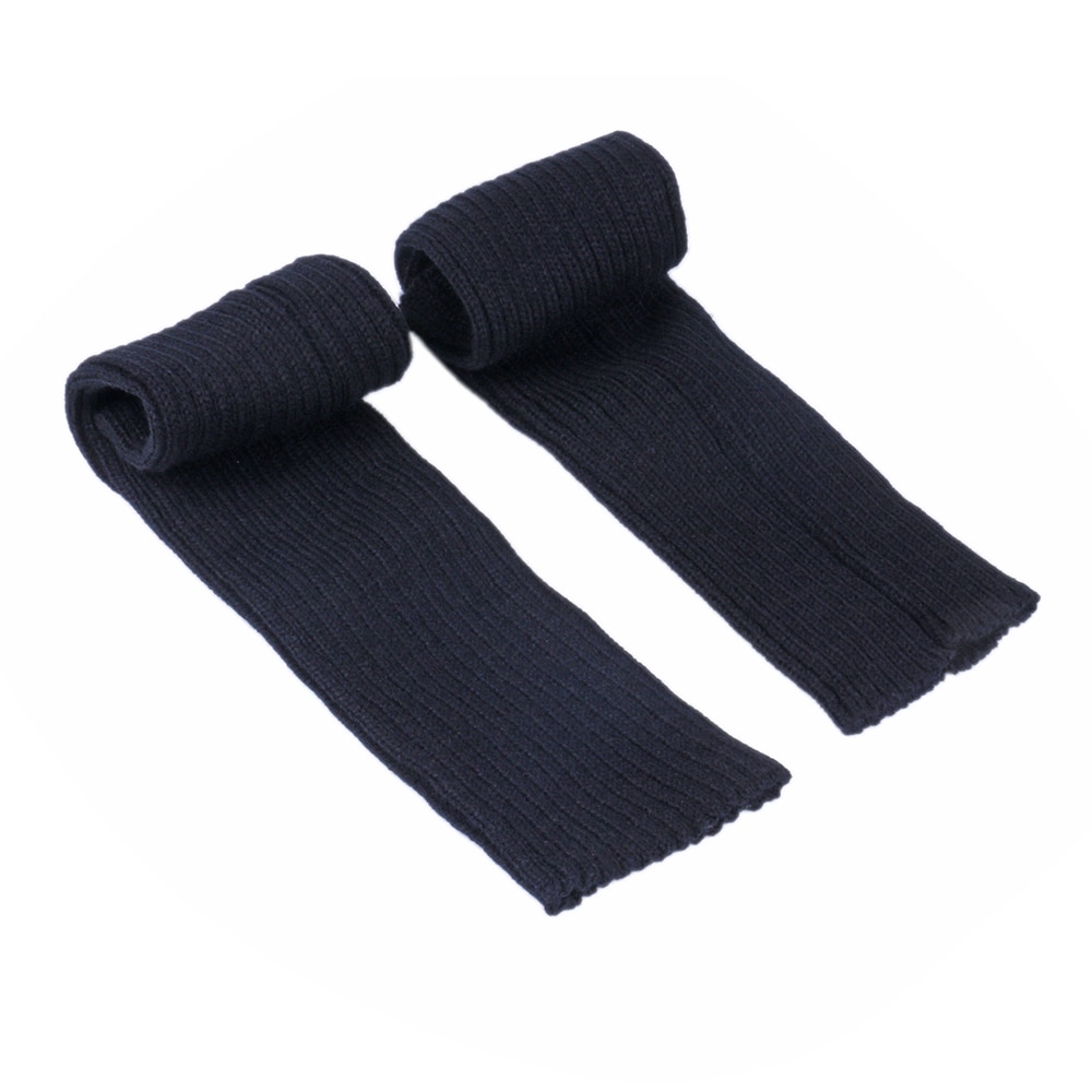 Svarta benvärmare / värmande accessoar för kalla vader / 80-talsstil
