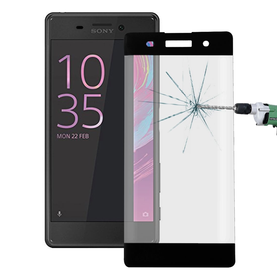 Sony Xperia XA Skärmskydd av härdat glas - Svart