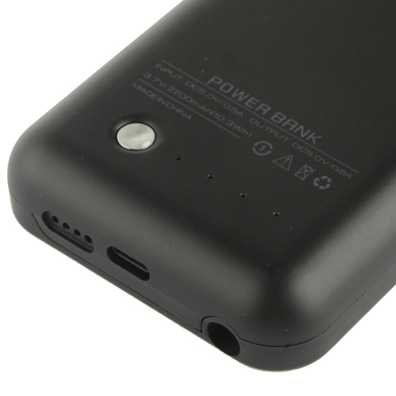 Batteriskal / Batterifodral iPhone 5C - 2200mAh