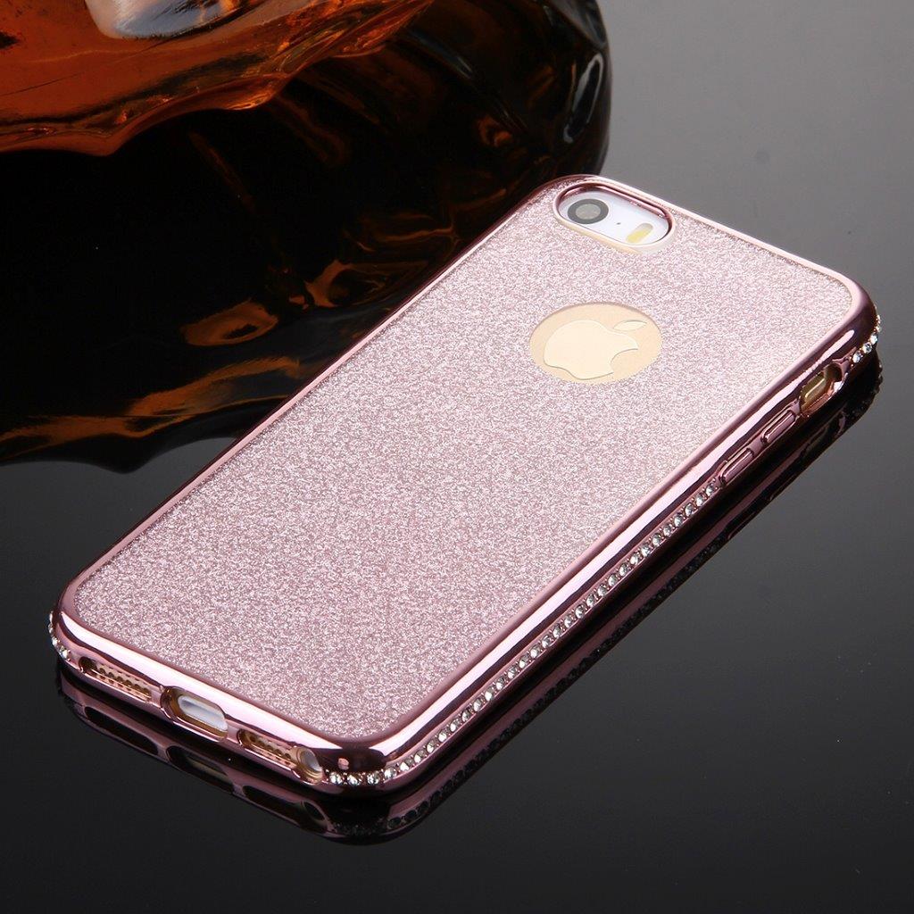 Diamantskal iPhone SE & 5s & 5 i Rose Guld