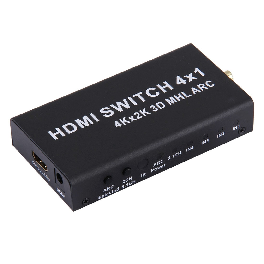 HDMI 4K 4x1 Multi-funktion Switch - ARC / MHL - Fjärr ingår