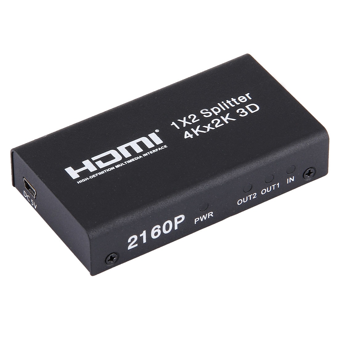 HDMI 1x2 2160P Switch Splitter, Support 4Kx2K, 3D