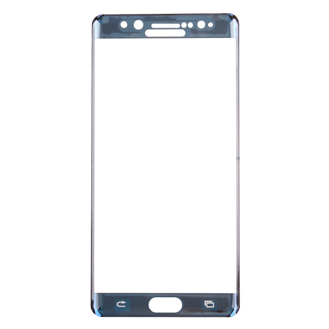 Böjt Skärmskydd i glas Samsung Galaxy Note 7 - Silver färg
