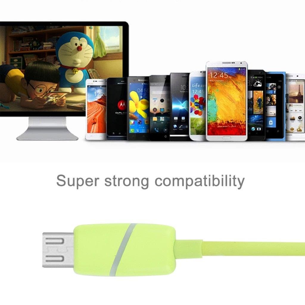 Laddkabel Samsung, HTC, Sony med LED laddindikator