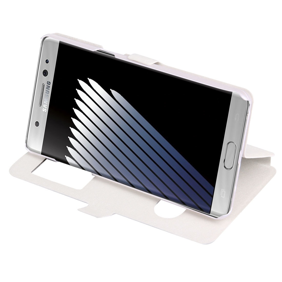 Fodral Samsung Galaxy Note 7 hållare och ID fönster