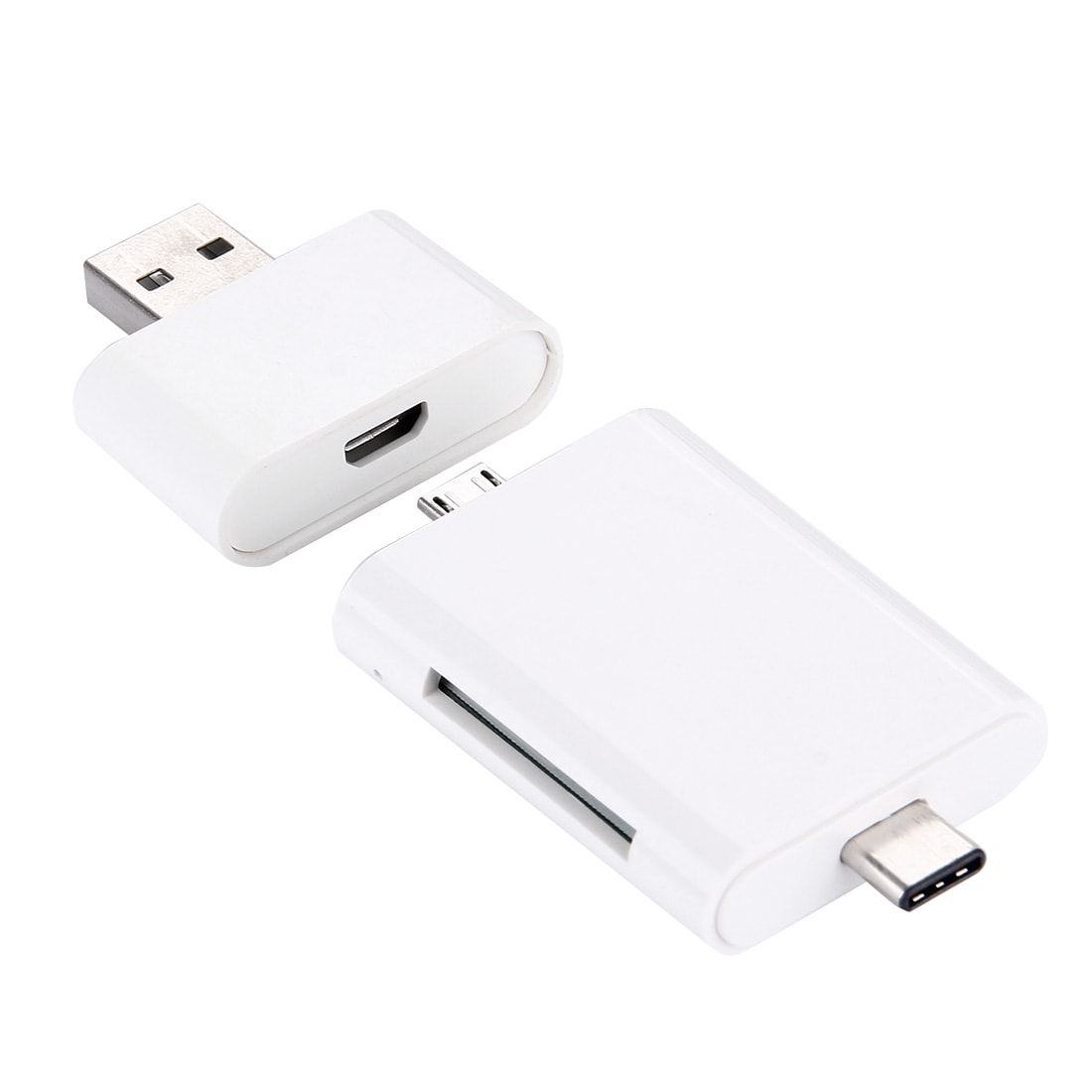 USB 3.1 Typ C till Micro USB +  Micro SD kortläsare OTG & USB Adapter