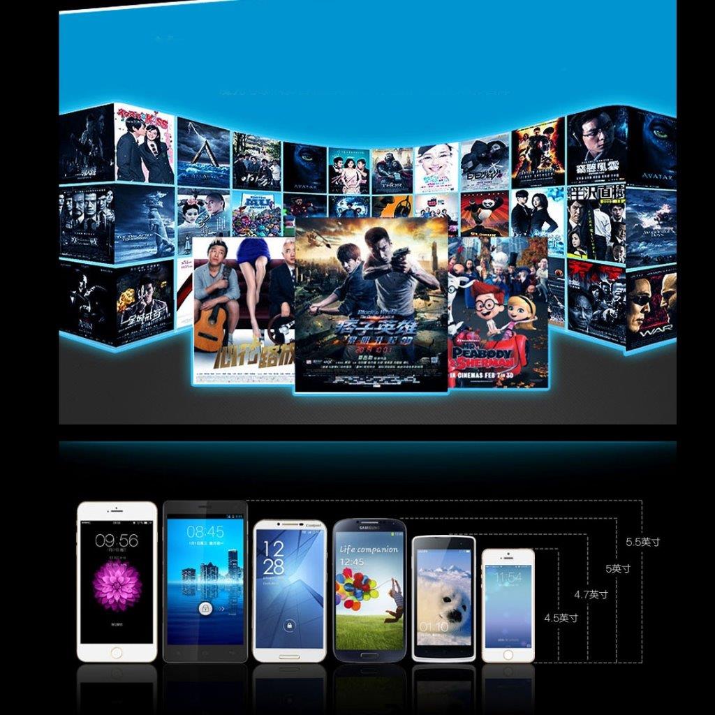 VR BOX 2.0 3D Glasögon  - 3,5-6" skärm