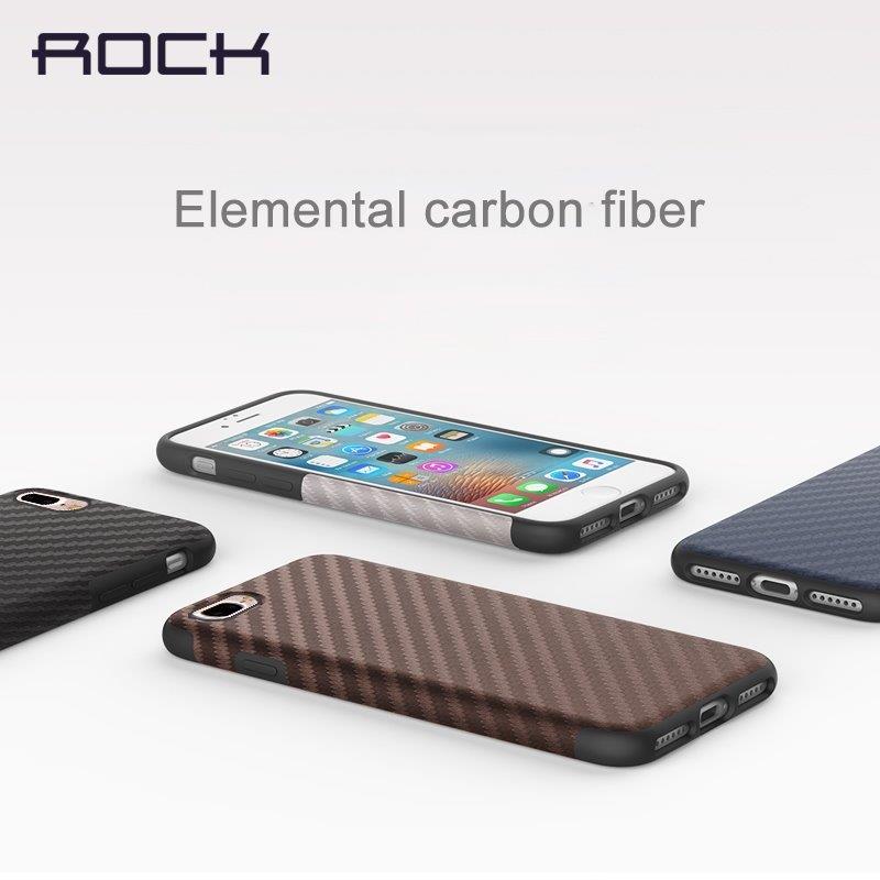 Rock mobilskal iPhone 8 Plus / 7 Plus Natural Artistic Carbon Fibre