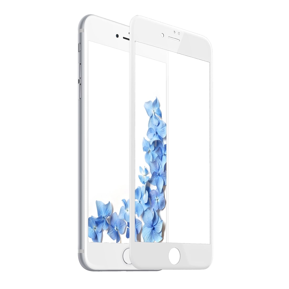 Baseus glasskydd iPhone 8 / 7 - Fullskärmsskydd Vit