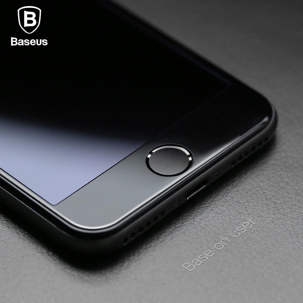 Baseus glasskydd iPhone 8 / 7 - Fullskärmsskydd svart