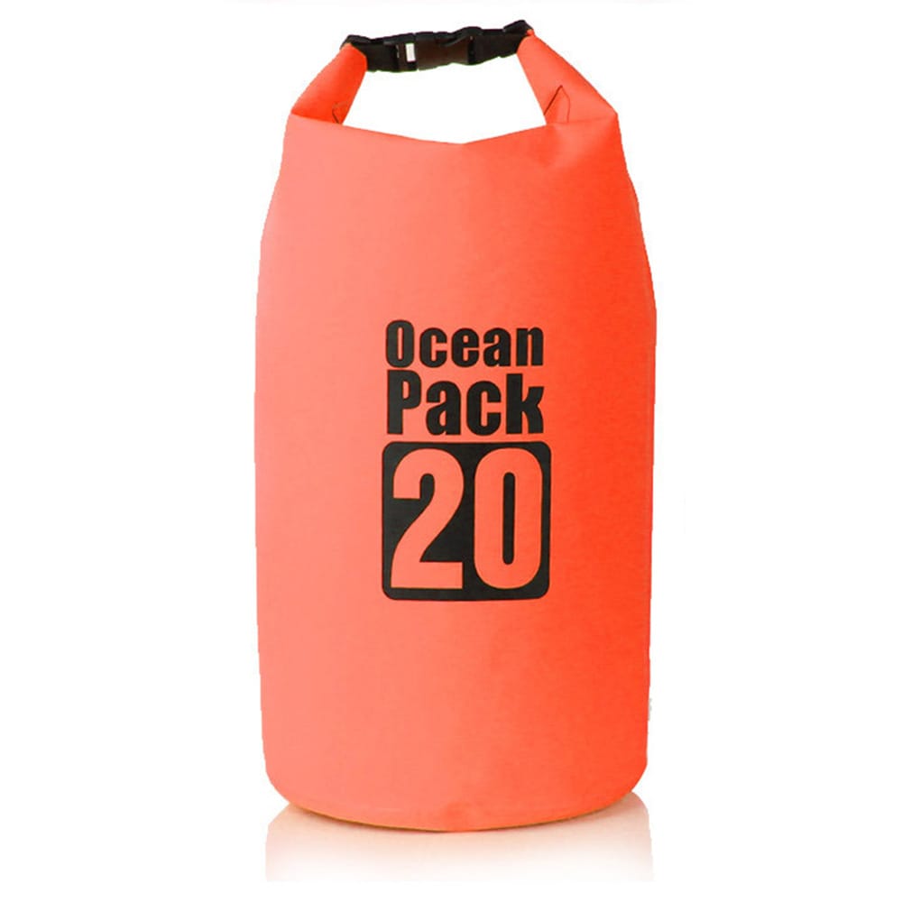 Vattentät Väska / Dry Bag - 20 Liter Orange Torrsäck