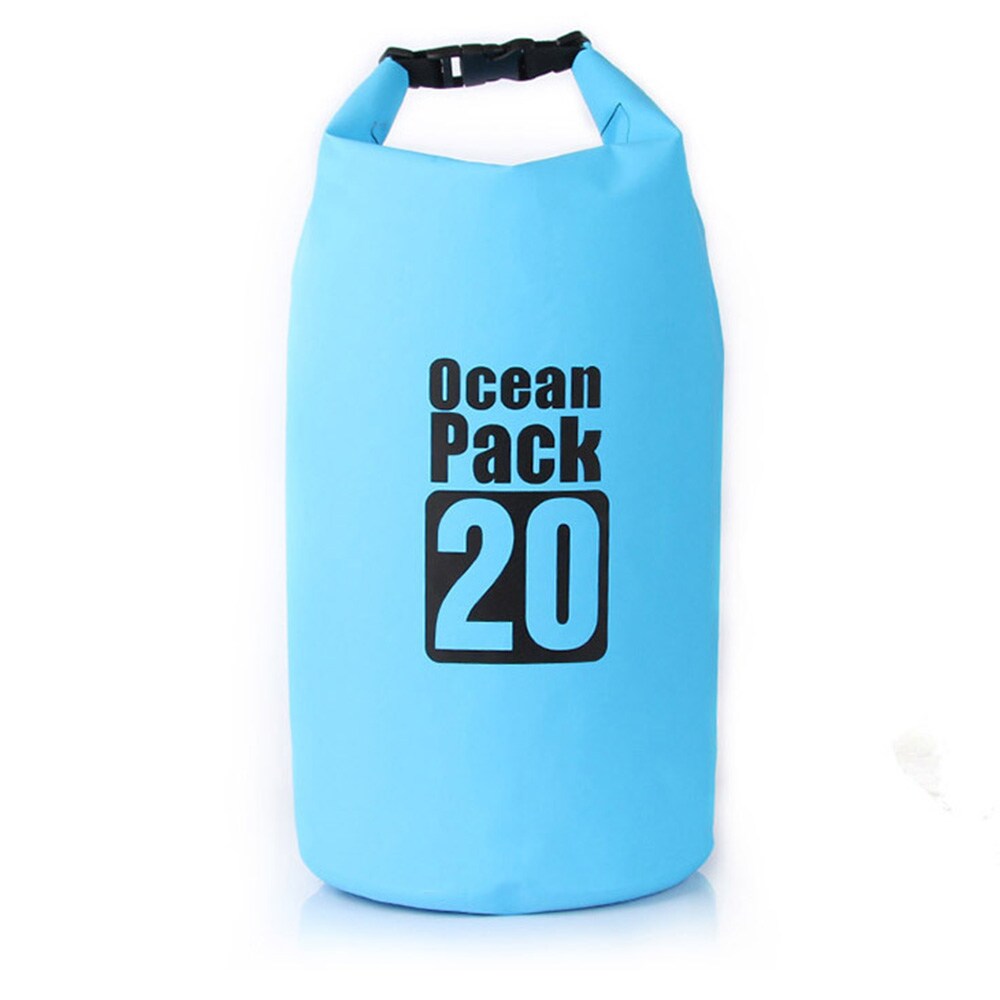 Vattentät Väska / Dry Bag - 20 Liter Blå Torrsäck
