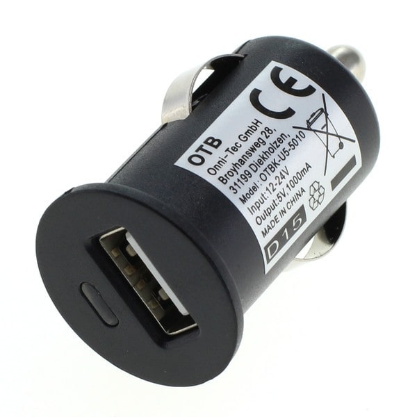 Billaddare 5V USB Mini - 1 A