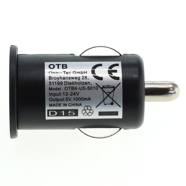 Billaddare 5V USB Mini - 1 A