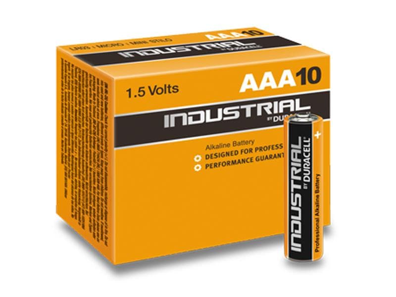Duracell INDUSTRIAL MN2400/LR03 Micro AAA Batteri 10-pack