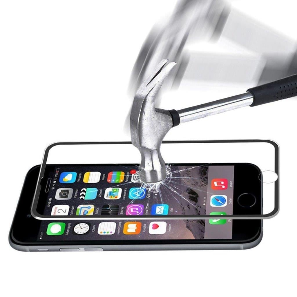 Härdat Glasskydd iPhone 8 Plus / 7 Plus - Böjt Svart