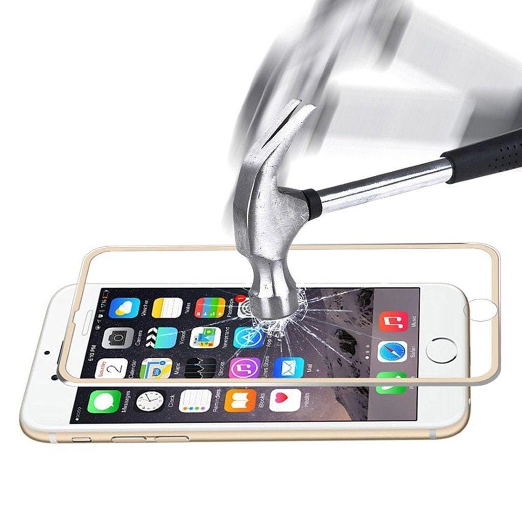 Härdat Glasskydd iPhone 8 Plus / 7 Plus Guld