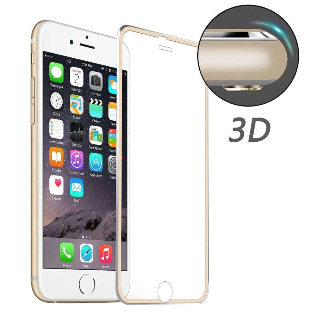 Böjt härdat Glasskydd iPhone 6  / 6S - Guld