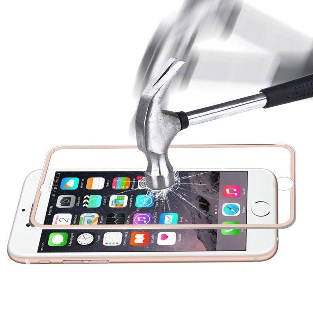 Böjt härdat Glasskydd iPhone 6  / 6S - Rose Guld