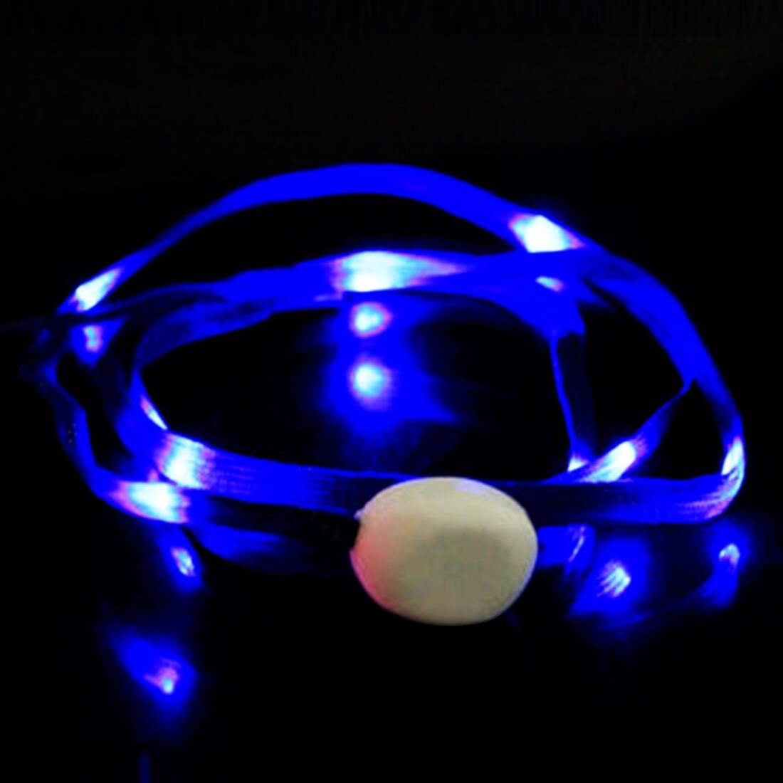 Blå LED lysande skosnören - 1Par