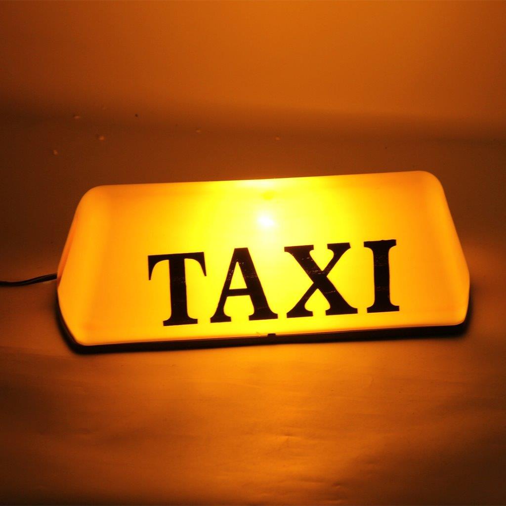 Magnetisk TAXI skylt med belysning