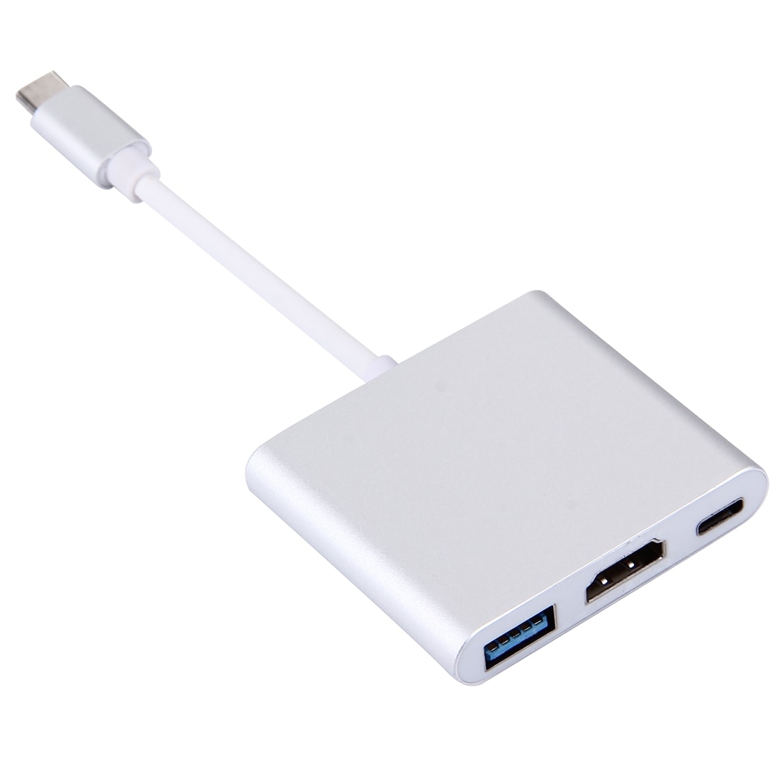 Adapter USB 3.1 Typ-C hane till USB-C, HDMI & USB 3.0 hona – stöd för 4K-upplösning