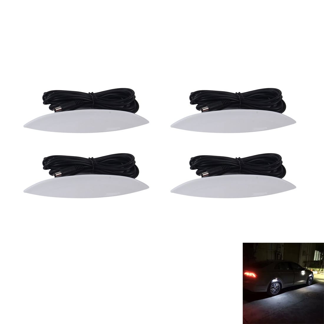 LED belysning bilkaross 4st 3 Mode - Vitt ljus