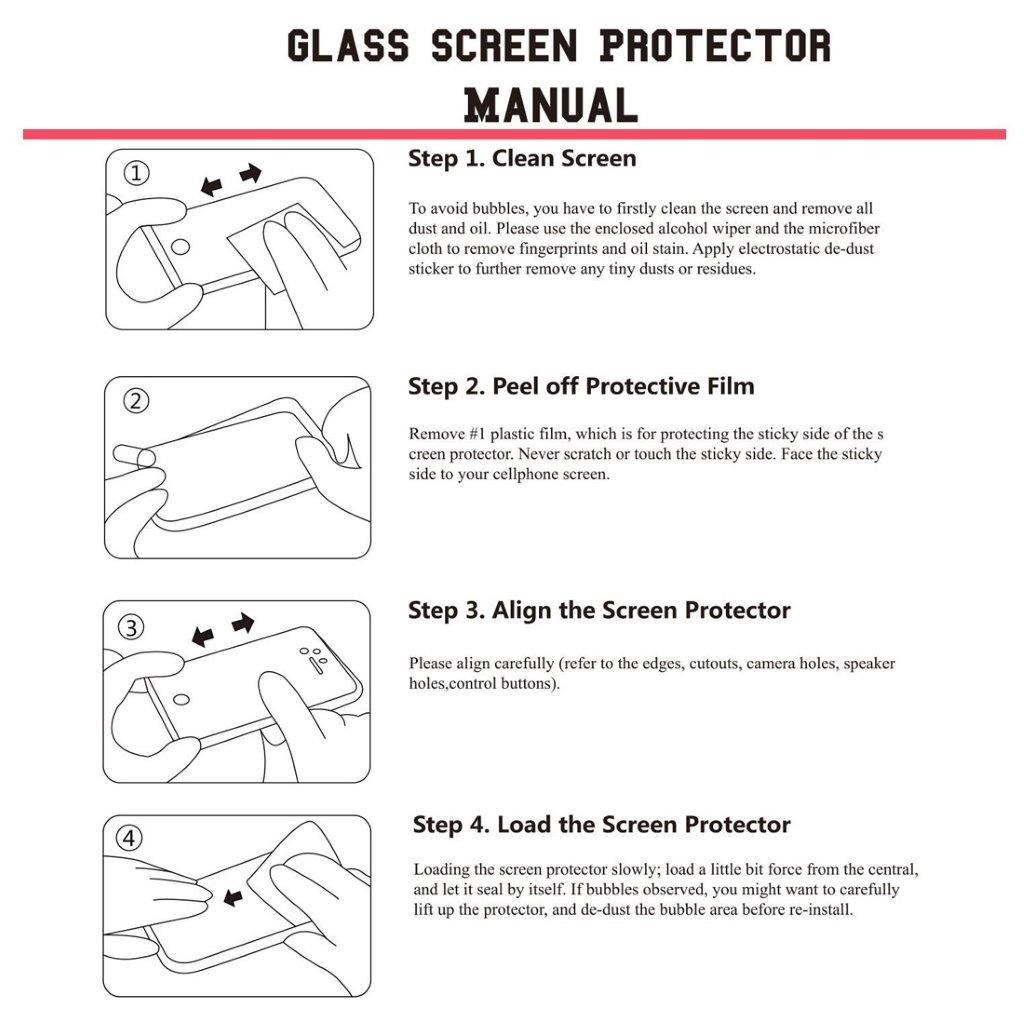 Böjt härdat fullskärmsskydd i glas till iPhone 8 / 7 - Svart