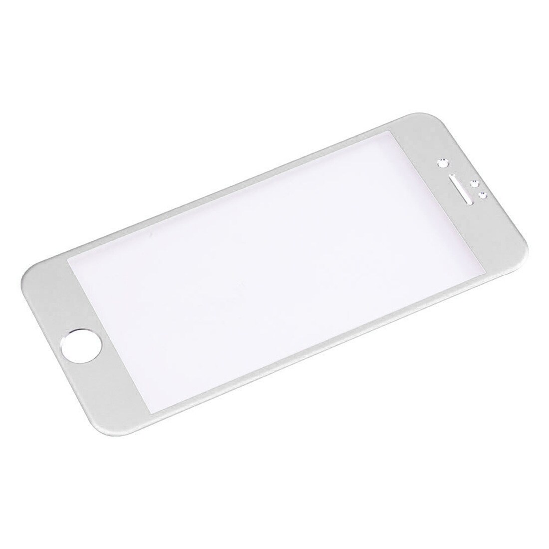 Böjt härdat fullskärmsskydd i glas till iPhone 7 Plus - Silver