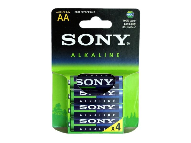 Sony Alkaline AA-Batterier - 4-pack