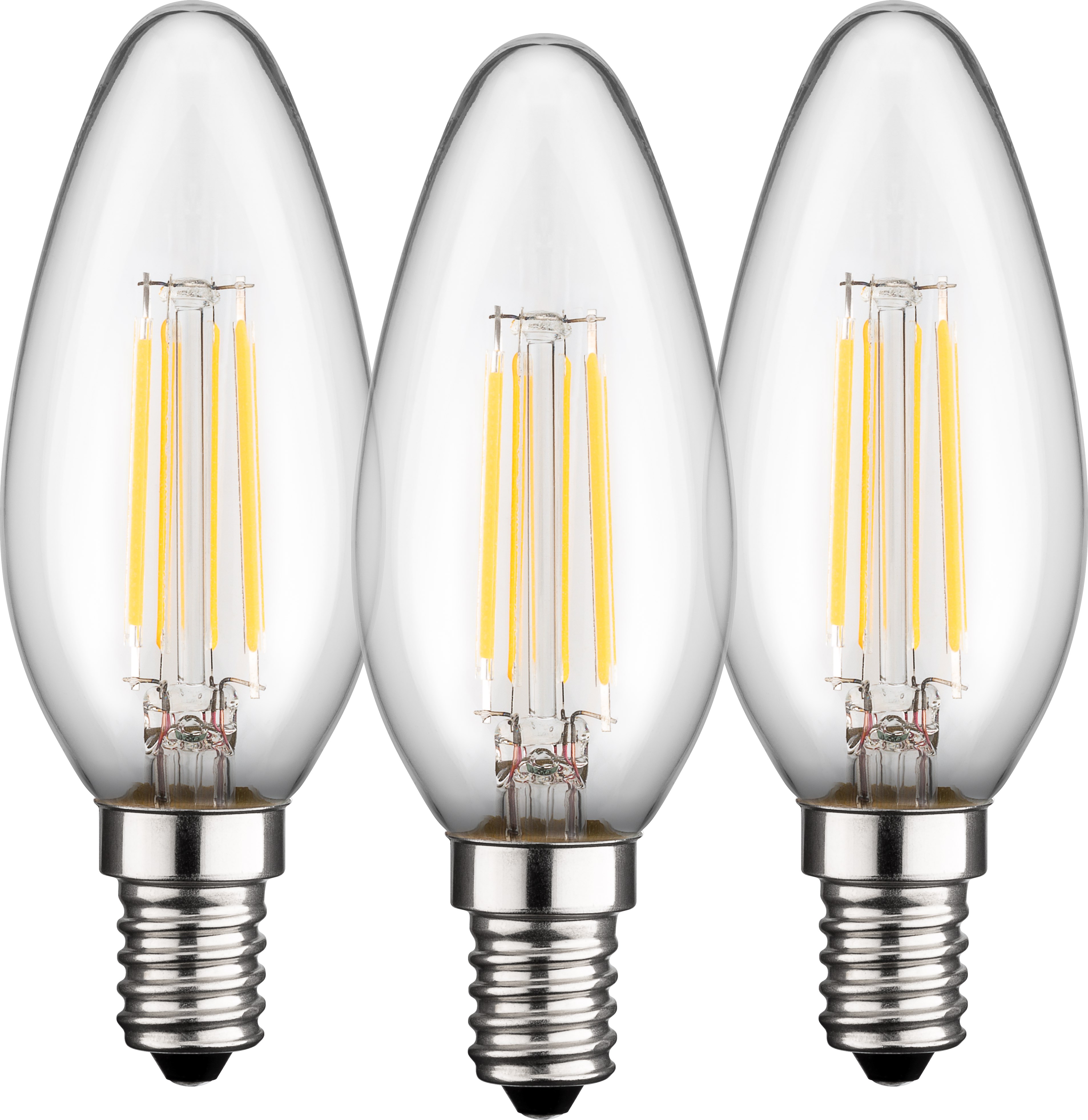 LED-lampa 4 W E14 - 3 Pack