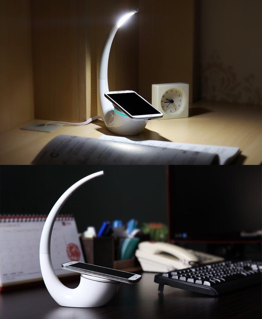 NILLKIN QI Laddare - LED lampa & USB ladduttag