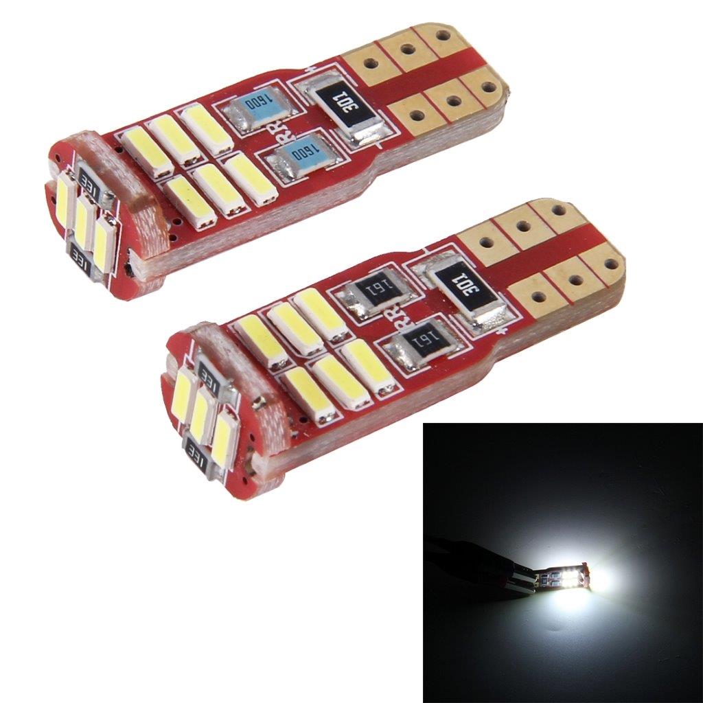 LED Diodlampa 2W 100LM 6000K SMD-4014 Canbus - 2pack