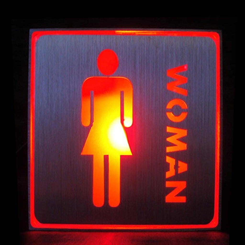 LED upplyst Toalettskylt / WC-skylt Damer