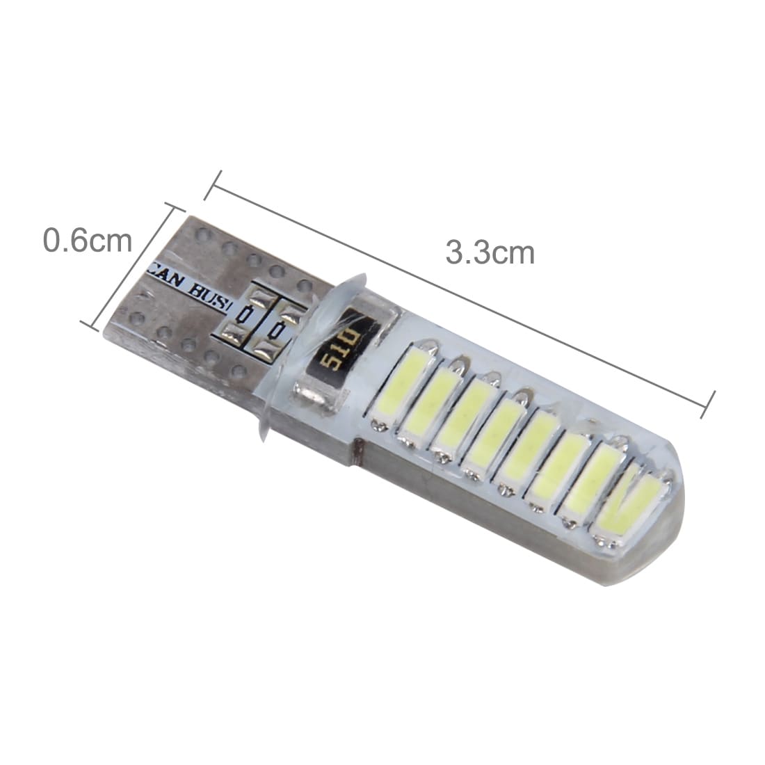 LED Diodlampa 3W 150LM 5500K 16 SMD-4014 Canbus - 2Pack