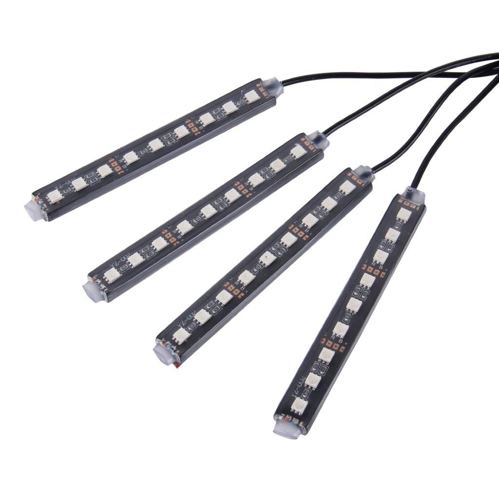 Belysning bilgolv 36st LED 4i1 RGB Neon - Fjärr