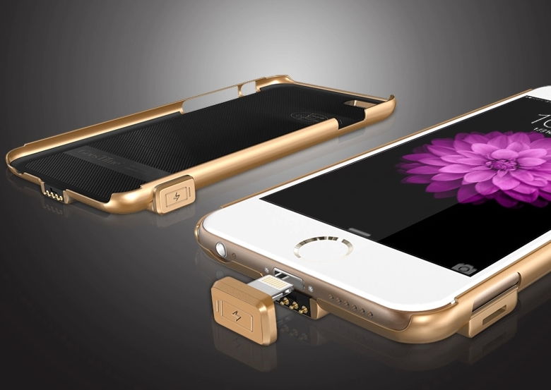 Batteriskal / Batterifodral iPhone 6 - Guld