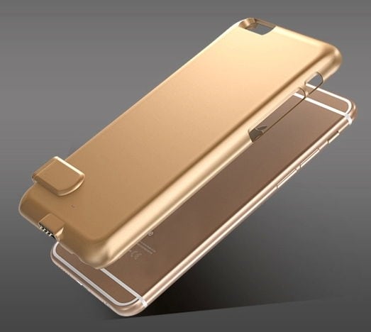 Batteriskal / Batterifodral iPhone 6 Plus - Gold