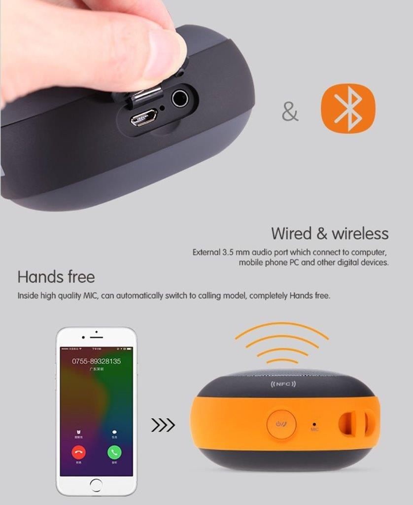 NILLKIN STONE Portabel Bluetooth högtalare - Karbinhake