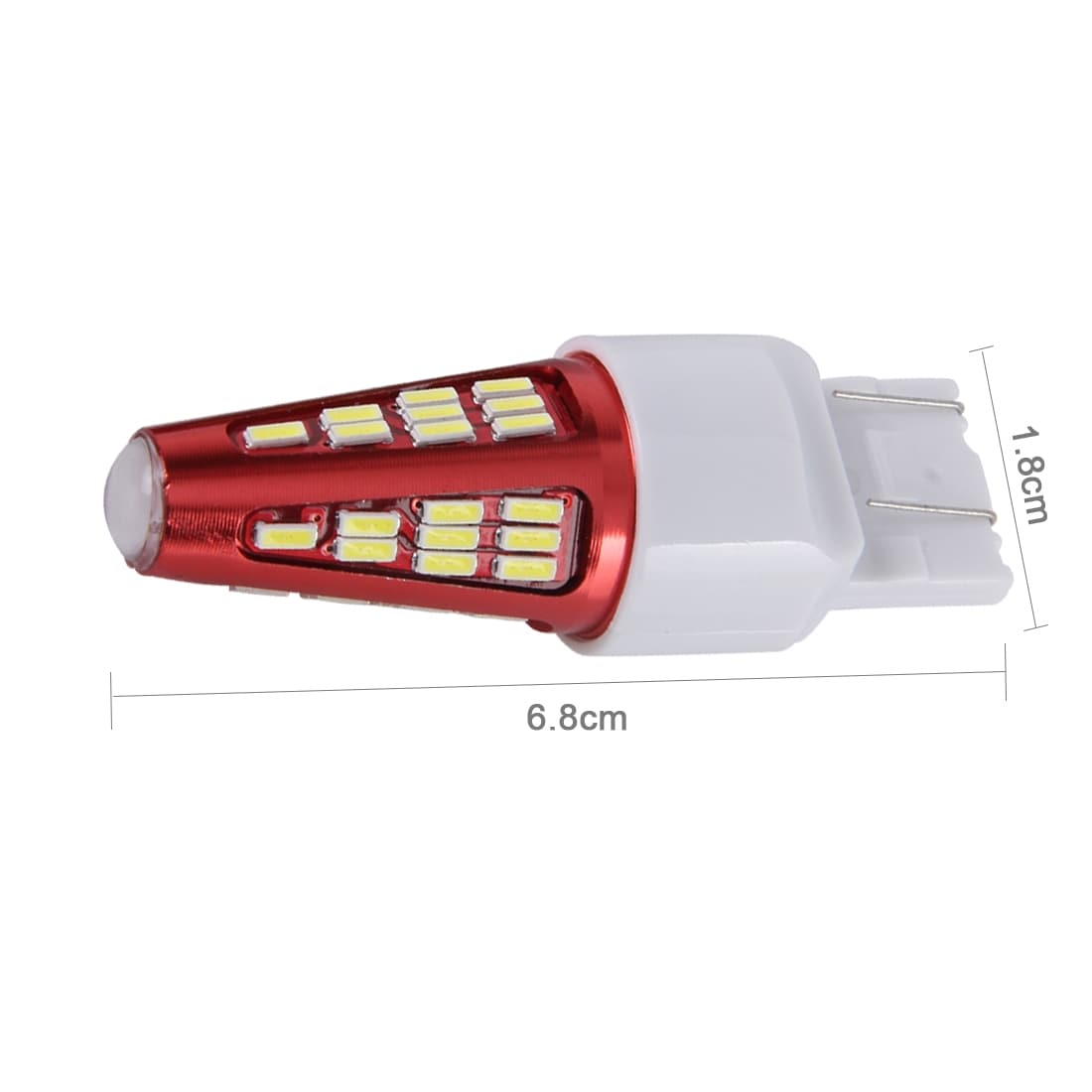 Led lampa T20 7443 10W 800LM 6000K 48 SMD-4014 Canbus - 2Pack