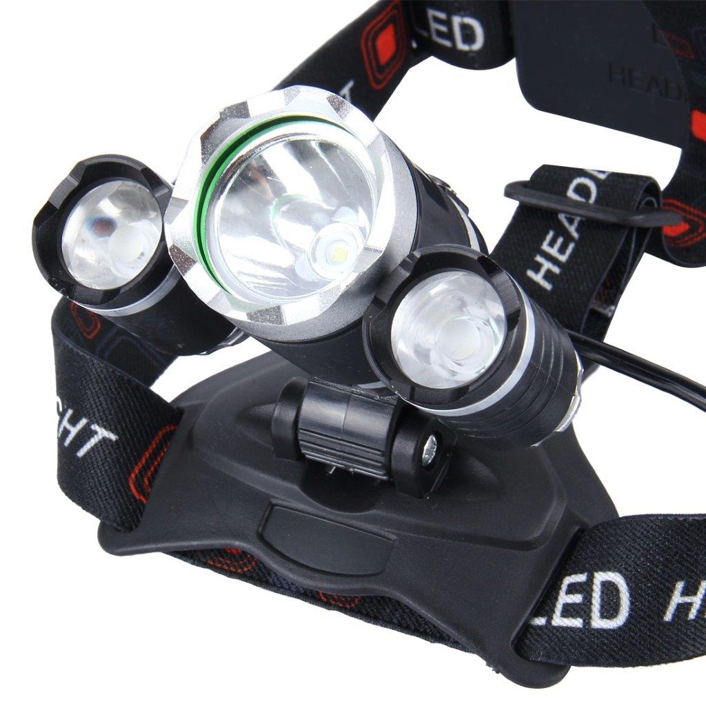 LED Pannlampa High Power 3 CREE T6 + laddare