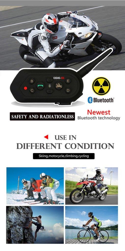 Motorcykel Bluetooth Intercom - 2Pack