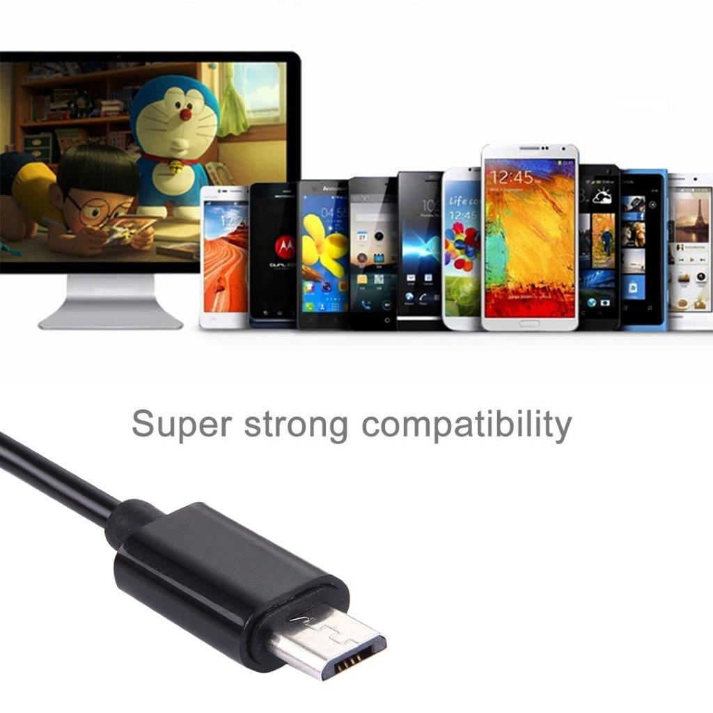 Utdragbar Micro USB till USB 2.0 OTG kabel