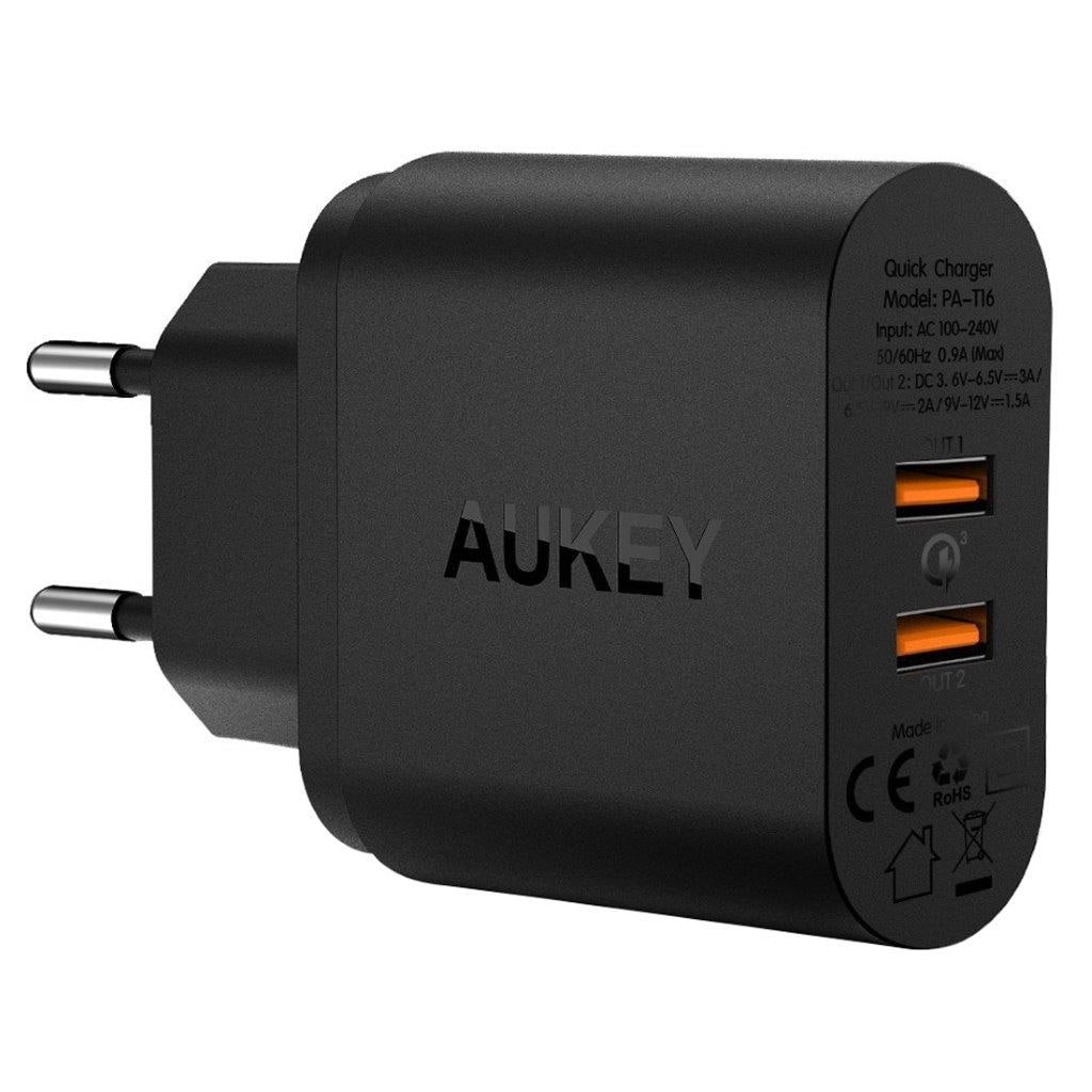 Aukey Dual USB Turbo Laddare PA-T16 QC3.0