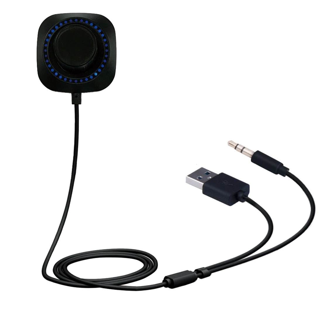 Bil Bluetooth 4.1 mottagare - Mic & LED till iPhone