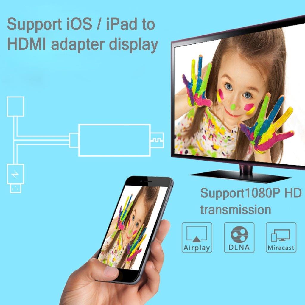 HDMI TV AV Adapter för iPhone / iPad