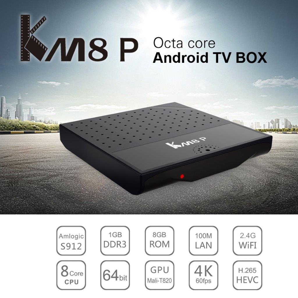 4K UHD Smart TV Box med fjärr - Android 6.0 / ROM 8GB /  WiFi