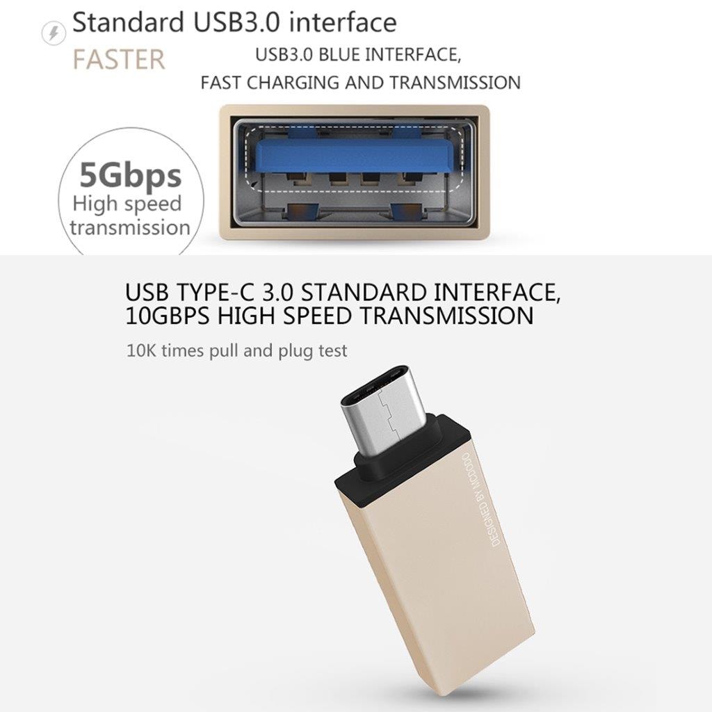 Adapter Typ-C till USB 3.0